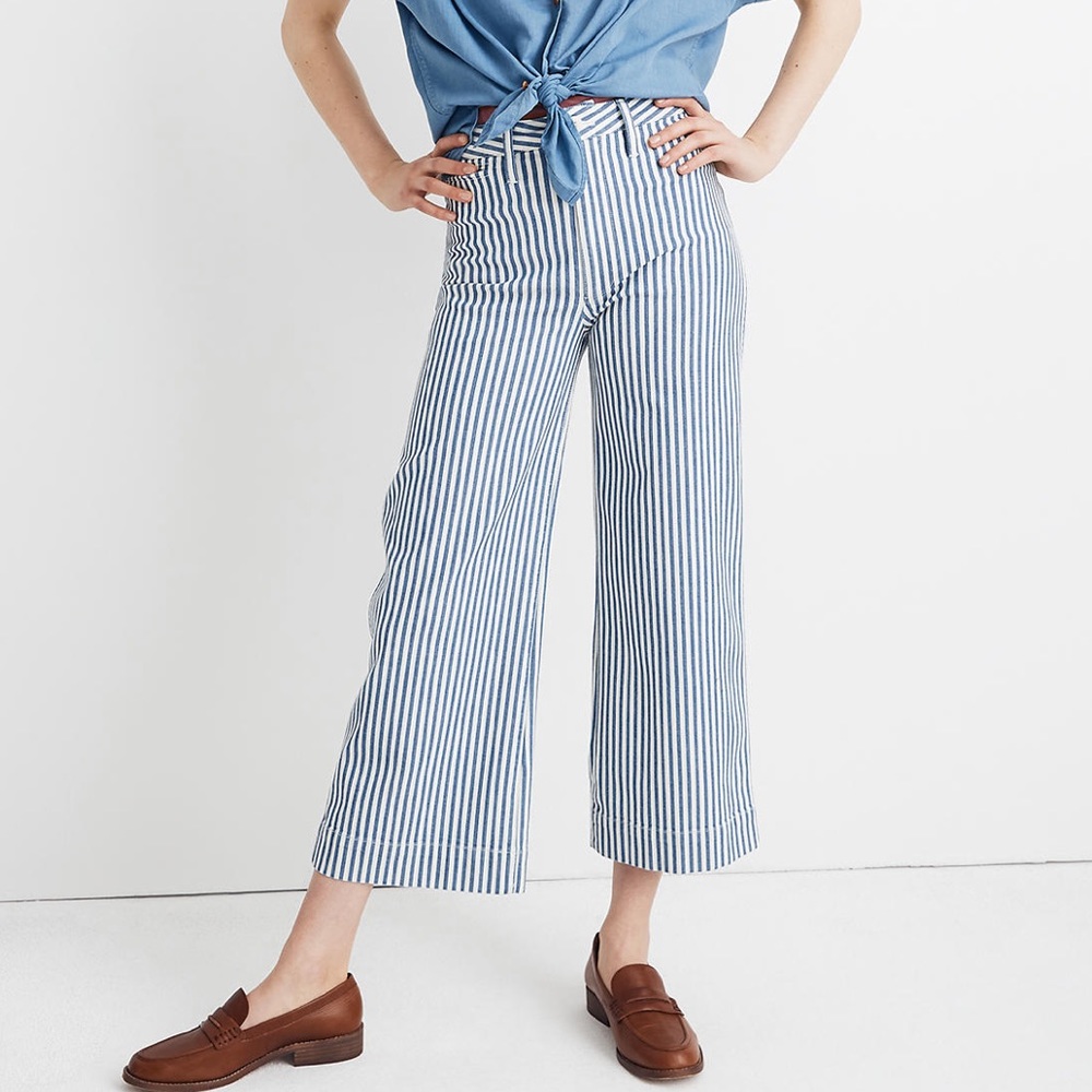 Madewell Emmett Wide-Leg Crop Pants